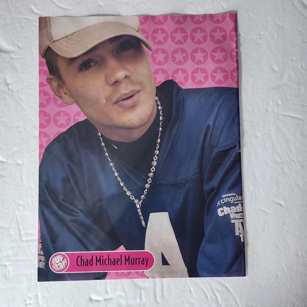 Chad Michael Murray baseball cap jersey pinup clipping 2005 8x10.5 Vintage